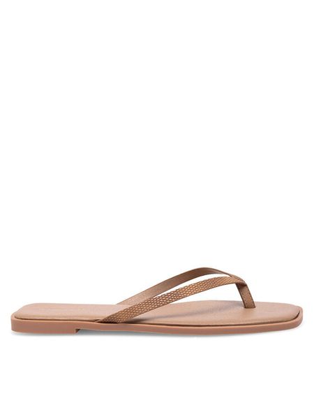 Jenny Fairy Japonki WYL0710-5 Brązowy. Brązowe klapki damskie Jenny Fairy, bez wzorów, z syntetyku, bez obcasa. Za 16.99 zł.