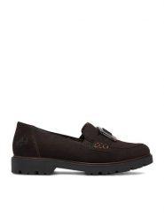 Rieker Loafersy CEO-45553-25 Brązowy ciemny. Brązowe mokasyny damskie Rieker, ze skóry. Za 369.99 zł.