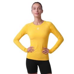 Damska sportowa podkoszulka Siroko Blayer Yellow W. Żółte bielizna termoaktywna damska SIROKO, s, bez wzorów, z materiału, bez ramiączek, długie. Za 124.00 zł.