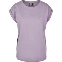 Koszulka Damska Z Rozszerzonym Ramieniem. Fioletowe koszulki sportowe damskie Urban Classics, m, bez wzorów, bez kołnierzyka, bez ramiączek, trekkingowe. Za 48.99 zł.