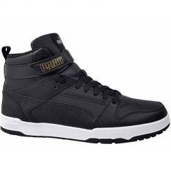 Buty do chodzenia męskie Puma Rbd Game. Czarne buty sportowe męskie Puma, z gumy, za kostkę, bez zapięcia, trekkingowe. Za 416.00 zł.