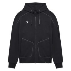 Bluza z kapturem Macron Icon Skiros. Czarne bluzy męskie Macron, m, bez wzorów, z bawełny, z kapturem. Za 389.50 zł.