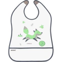 Akuku Śliniak dla dzieci z kieszonką wodoodporny Lisek Akuku. Śliniaki dla dzieci Akuku, bez wzorów. Za 26.95 zł.