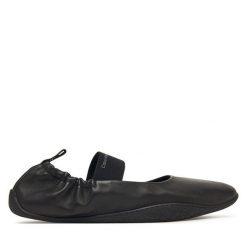 Baleriny Calvin Klein. Czarne baleriny damskie Calvin Klein, bez wzorów, bez obcasa. Za 409.99 zł.