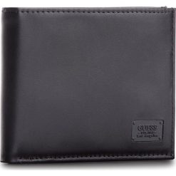 Duży Portfel Męski GUESS - SM2529 LEA27 BLA. Czarne portfele męskie Guess, ze skóry. W wyprzedaży za 179.00 zł.