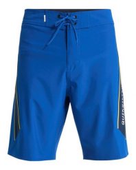 Spodenki boardshort dla Mężczyzn SURFSILK CLICKER 20" Niebieski. Niebieskie kąpielówki męskie Quiksilver, l, bez wzorów, z poliesteru, do pływania. Za 299.99 zł.