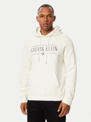 Calvin Klein Jeans Bluza LV04RH238G Kremowy Regular Fit. Białe bluzy męskie Calvin Klein Jeans, m, bez wzorów, z bawełny, bez kaptura. Za 369.99 zł.