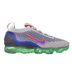Buty do chodzenia damskie Nike Air Vapormax 2021 Flyknit. Szare obuwie sportowe damskie Nike, bez wzorów, z materiału, do biegania. Za 905.00 zł.