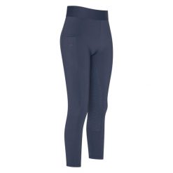 Dziewczęce legginsy jeździeckie z pełną przyczepnością HV Polo Lotte. Niebieskie legginsy dla dziewczynek HV POLO, bez wzorów. Za 352.00 zł.