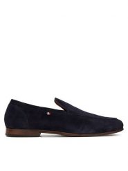 Tommy Hilfiger Mokasyny Hilfiger Flexible Suede Loafer FM0FM05496 Granatowy. Niebieskie mokasyny męskie Tommy Hilfiger, ze skóry. Za 359.99 zł.