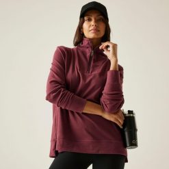 Polar damski z suwakiem 1/2 Demmi. Fioletowe bluzy sportowe damskie Regatta, bez wzorów, z polaru, bez kaptura. W wyprzedaży za 197.00 zł.