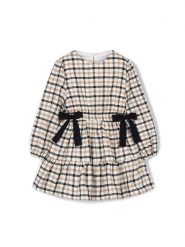 Mayoral Sukienka codzienna 4915 Beżowy Regular Fit. Brązowe sukienki dla dziewczynek Mayoral, bez wzorów, z bawełny, bez ramiączek. Za 169.99 zł.