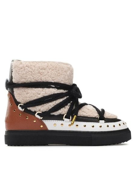 Inuikii Śniegowce Curly Rock 75102-076 Beżowy. Brązowe śniegowce i trapery damskie Inuikii, z materiału. Za 1,219.00 zł.