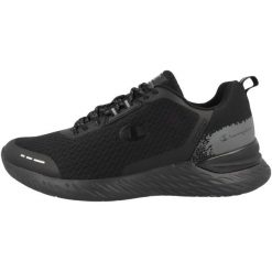 Buty do chodzenia męskie, Champion Bold XS. Czarne buty sportowe męskie Champion, z gumy, bez zapięcia, trekkingowe. Za 179.99 zł.