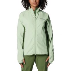 Polarowy sweter damski Columbia Spectre Ridge Full Zip Tech Fleece. Zielone bluzy sportowe damskie Columbia, na zimę, s, bez wzorów, z elastanu, sportowe, bez kołnierzyka, bez ramiączek, bez kaptura. Za 488.00 zł.
