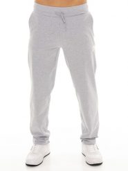 Spodnie dresowe męskie HJ. Szare spodnie sportowe męskie LEONE 1947 APPAREL, m, bez wzorów, z bawełny, na fitness i siłownię. Za 235.76 zł.