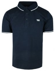 Klasyczna Koszulka Polo, Męska - Pako Jeans - Granatowa. Niebieskie koszulki polo męskie Pako Jeans, m, bez wzorów, z bawełny, casualowe, bez ramiączek. Za 115.00 zł.