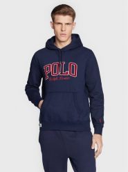 Polo Ralph Lauren Bluza 710878613002 Granatowy Regular Fit. Niebieskie bluzy męskie Polo Ralph Lauren, l, bez wzorów, z bawełny, bez kaptura. Za 869.99 zł.
