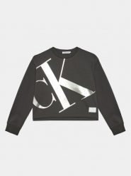 Calvin Klein Jeans Bluza Mercury Monogram IG0IG02482 Szary Regular Fit. Szare bluzy dla dziewczynek Calvin Klein Jeans, bez wzorów, z bawełny, bez ramiączek, bez kaptura. Za 229.99 zł.