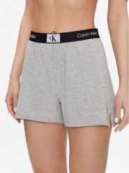 Calvin Klein Underwear Szorty piżamowe 000QS6947E Szary Regular Fit. Szare piżamy damskie Calvin Klein Underwear, s, bez wzorów, z bawełny, bez ramiączek. Za 139.99 zł.