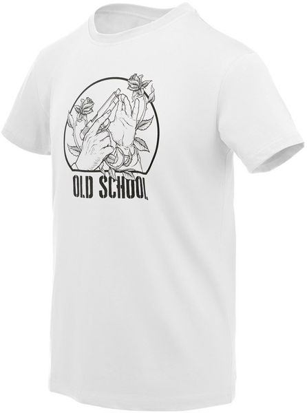 Helikon-Tex T-Shirt (Old school) - Biały. Białe t-shirty męskie HELIKON-TEX, m, bez wzorów, bez kołnierzyka. Za 96.24 zł.