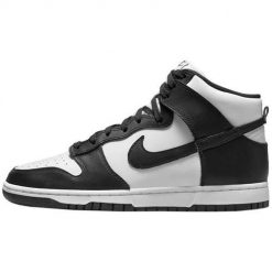 Buty koszykarskie męskie Nike Dunk High. Czarne buty sportowe męskie Nike, z gumy, bez zapięcia, do koszykówki. Za 632.00 zł.
