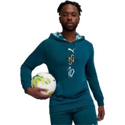 Bluza z kapturem Puma Neymar Jr Creativity Logo, Mężczyźni. Niebieskie bluzy męskie Puma, l, bez wzorów, z bawełny, z kapturem. Za 186.58 zł.