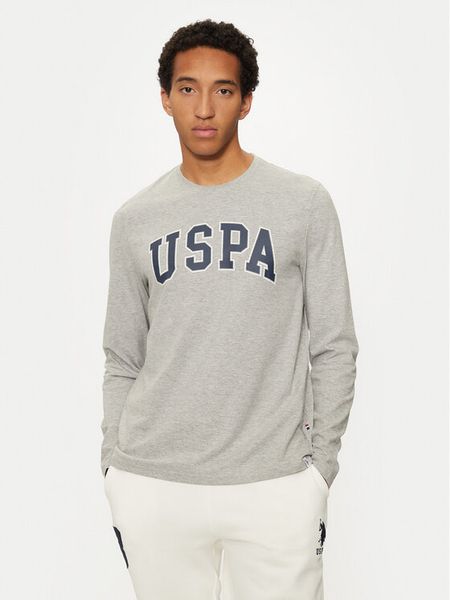 U.S. Polo Assn. Longsleeve MUP2184 Szary Regular Fit. Szare bluzki z długim rękawem męskie U.S. Polo Assn., m, bez wzorów, z bawełny, bez kołnierzyka. Za 109.99 zł.
