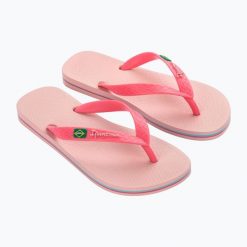 Japonki damskie Ipanema Clas Brasil II. Czerwone klapki damskie Ipanema, bez wzorów, bez obcasa. Za 59.99 zł.