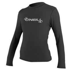 Koszulka do pływania damska O'Neill Basic Skins Sun Shirt. Czarne t-shirty damskie O'Neill, xl, bez wzorów, sportowe, bez kołnierzyka. Za 149.00 zł.