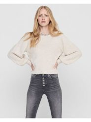 ONLY Sweter Elsa 15210667 Beżowy Regular Fit. Brązowe swetry damskie Only, l, bez wzorów, z syntetyku, bez kołnierzyka, bez ramiączek, bez kaptura. Za 129.99 zł.