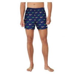 Szorty kąpielowe męskie Nike Multi Print 5" Volley. Niebieskie kąpielówki męskie Nike Swim, l, bez wzorów, do pływania. Za 189.99 zł.