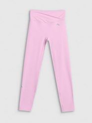 4F Legginsy treningowe damskie 4F x Anna Lewandowska - różowe S. Czerwone legginsy damskie 4f, l, bez wzorów, z materiału, z podwyższonym stanem, długie, do biegania. Za 129.99 zł.