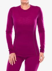 Bluza termoaktywna damska Sensor Merino Active Tee L/S. Fioletowe bluzy damskie Sensor, na zimę, l, bez wzorów, z materiału, bez kaptura. Za 334.39 zł.
