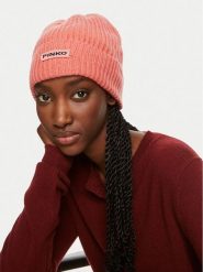 Pinko Czapka Lambkin Cuffia AI 24-25 BLK01 104489 A1CH Koralowy. Pomarańczowe rękawiczki damskie Pinko, na zimę, bez wzorów, z materiału. Za 379.99 zł.
