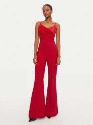 Rinascimento Kombinezon 1000769967841 Czerwony Regular Fit. Czerwone sukienki damskie Rinascimento, xl, bez wzorów, z syntetyku, bez kołnierzyka, bez ramiączek. Za 499.99 zł.