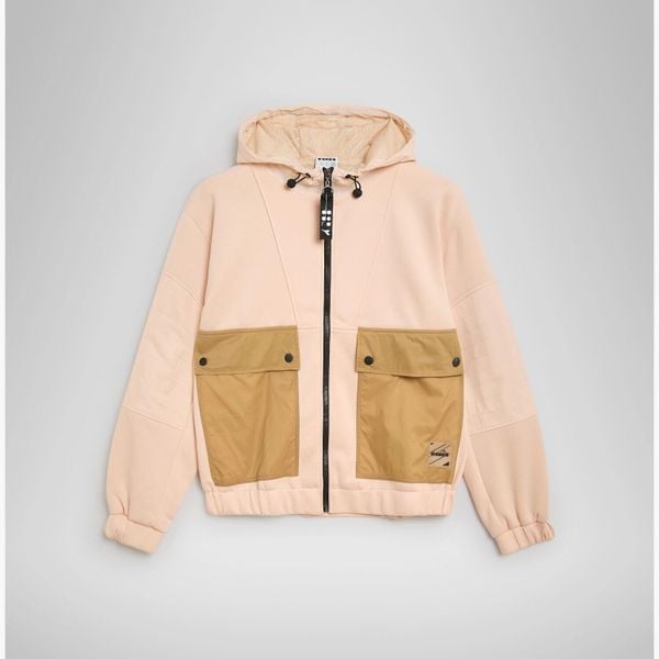 Kurtka damska DIADORA L. TRACK JACKET URBANITY. Brązowe kurtki damskie Diadora, l, bez wzorów, z elastanu, bez kaptura. Za 149.99 zł.