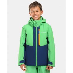 Chłopięca kurtka narciarska Kilpi DENVER-JB. Niebieskie kurtki i płaszcze dla chłopców Kilpi, na zimę, bez wzorów, sportowe, bez kaptura. Za 473.69 zł.