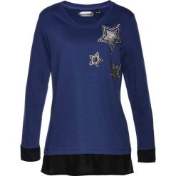 Bluza bonprix kobaltowy. Bluzy damskie bonprix. Za 34.99 zł.
