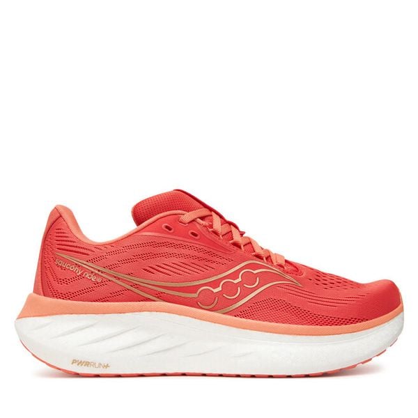 Buty do biegania Saucony. Pomarańczowe obuwie sportowe damskie Saucony, bez wzorów, do biegania. Za 599.99 zł.