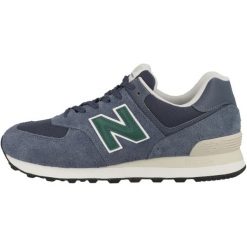 Buty do chodzenia męskie New Balance U574SNG. Niebieskie buty sportowe męskie New Balance, z materiału, bez zapięcia, trekkingowe. Za 533.00 zł.