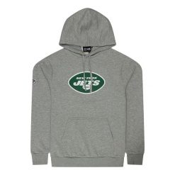 Bluza z kapturem New York Jets NFL. Szare bluzy męskie New Era, m, bez wzorów, z bawełny, z kapturem. Za 186.50 zł.