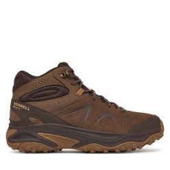 Trekkingi Merrell. Brązowe trekkingi męskie Merrell, trekkingowe. Za 599.99 zł.