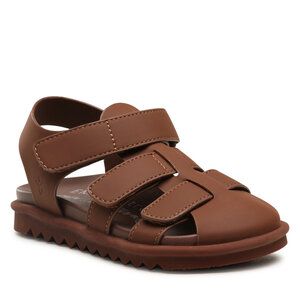 Sandały EMU Australia. Brązowe sandały dziewczęce Emu Australia, bez zapięcia. Za 329.99 zł.