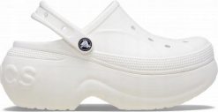 Crocs Crocs Bella Clog 210062-100 białe 41/42. Białe klapki damskie Crocs, bez wzorów, sportowe, bez obcasa. Za 273.37 zł.