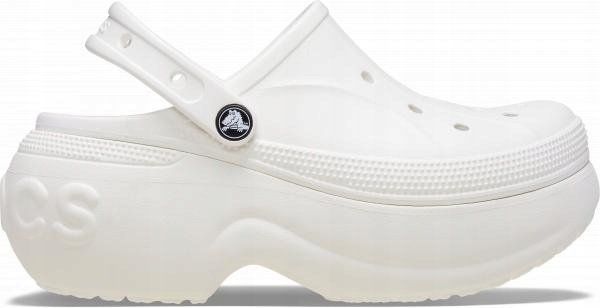 Crocs Crocs Bella Clog 210062-100 białe 41/42. Białe klapki damskie Crocs, bez wzorów, sportowe, bez obcasa. Za 236.75 zł.