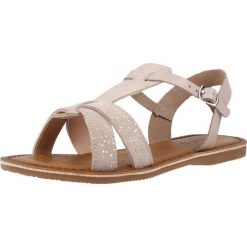 Sandały GEOX J SANDAL EOLIE G. Rose. Czerwone sandały damskie Geox, bez wzorów, bez obcasa, bez zapięcia. W wyprzedaży za 211.50 zł.