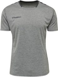 Koszulka sportowa Poliestrowa T-shirt Hummel Authentic Poly Jersey. Szare koszulki sportowe męskie Hummel, m, bez wzorów, z dresówki, biznesowe, bez kołnierzyka. Za 59.00 zł.
