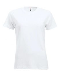 Clique New Classic-T Women – Klasyczny t-shirt z ringspun cotton – white. Białe t-shirty damskie CLIQUE, xl, bez wzorów, z bawełny, klasyczne, bez kołnierzyka. Za 104.39 zł.