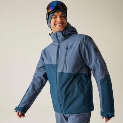 Kurtka narciarska męska z membraną Halfpipe III Dare 2b. Niebieskie kurtki sportowe męskie Dare 2b, na zimę, m, bez wzorów, narciarskie. W wyprzedaży za 699.99 zł.
